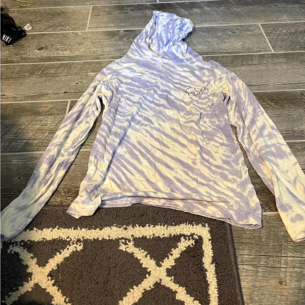 Ivory Ella Lavender and White Kids Hoodie